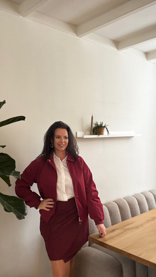 Cargo rokje Bella bordeaux azzurro-rokken Label-L