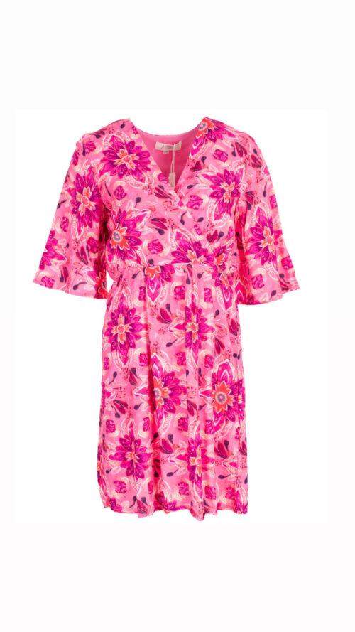 Jurk Flower Pink Azzurro -jurken Label-L