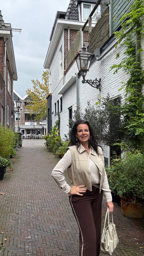 Pantalon Luna brown azzurro-broeken Label-L