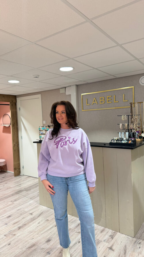 Sweater Paris Lila azzurro-truien en vesten Label-L