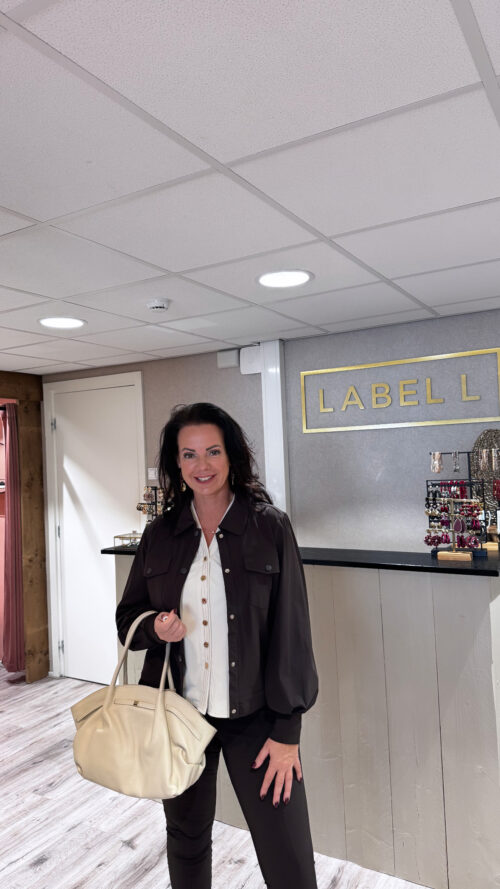 Travel bomber Kiki donkerbruin triple nine-blazers Label-L