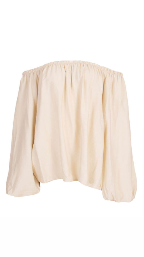 off shoulder top mary Beige Azzurro -Tops Label-L