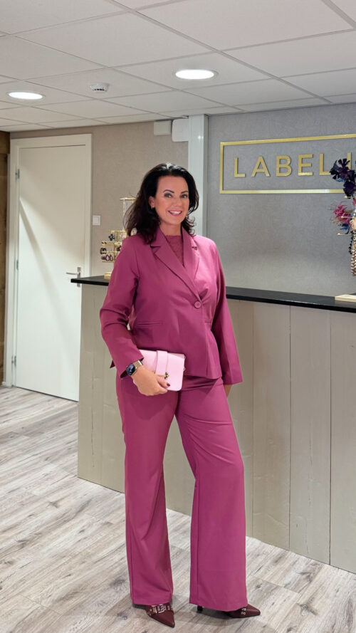 pantalon Lio Magenta Azzurro -Broeken Label-L